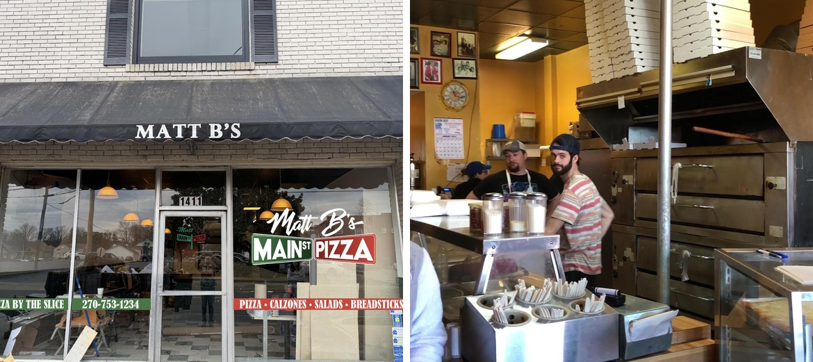 Matt B's Main Street Pizza Menu